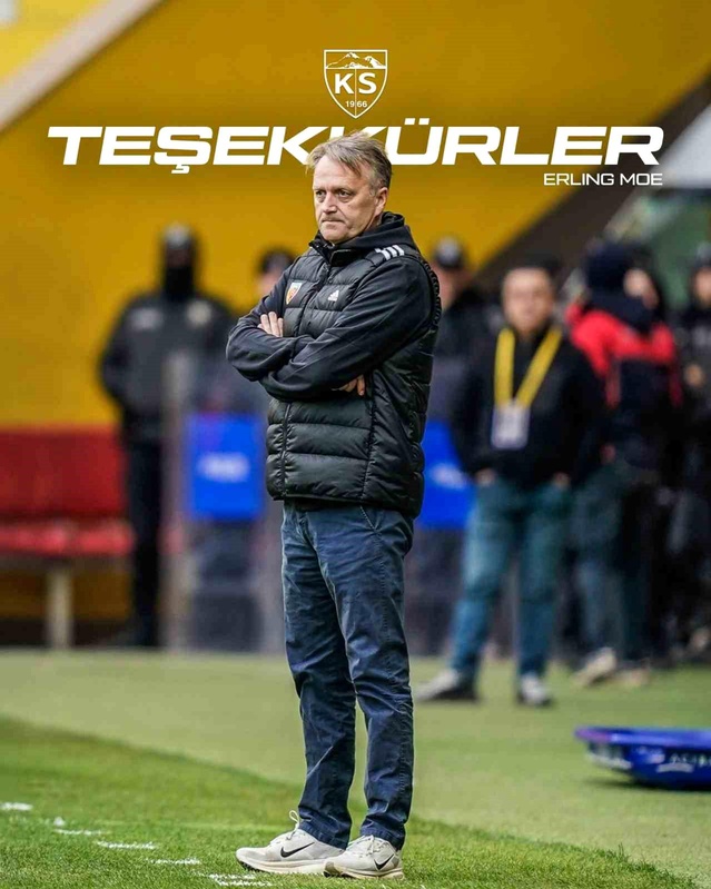 Kayserispor'da Erling Moe ile Veda