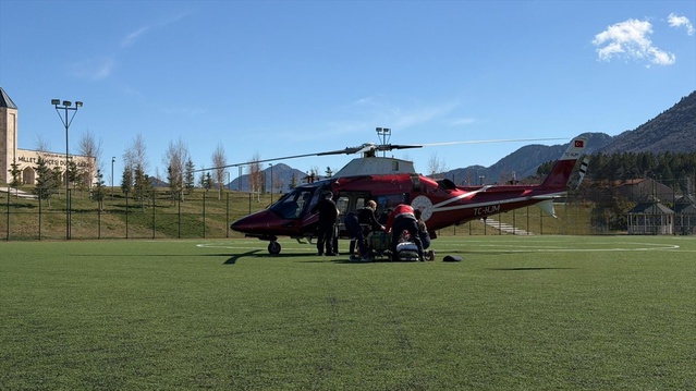 Kalp Krizi Geçiren Hasta Hava Ambulansıyla Sevk Ed
