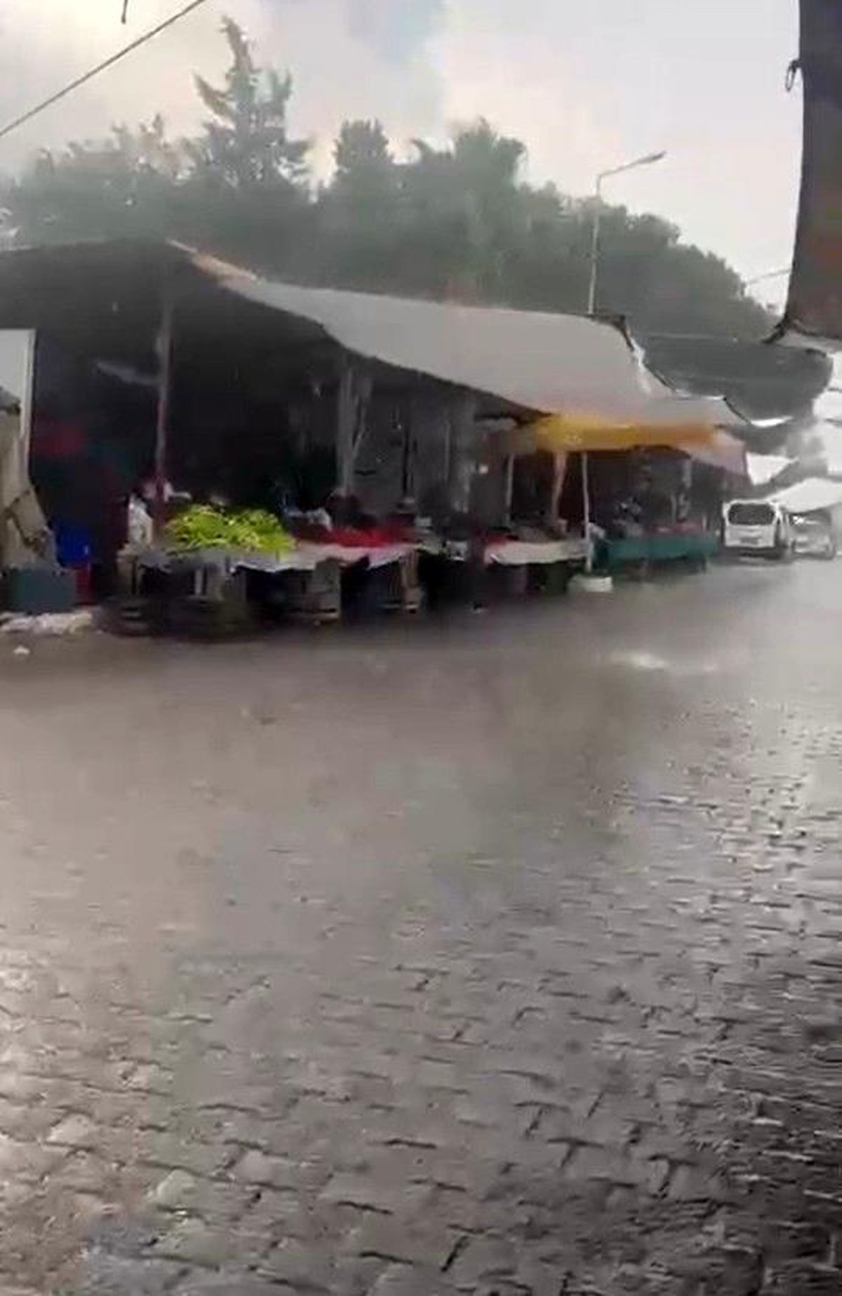 Yatağan\'da Aniden Bastıran Sağanak Yağış Hayatı Olumsuz Etkiledi