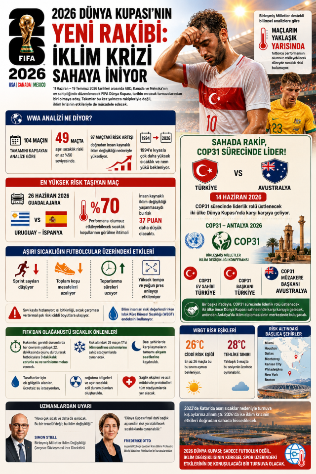 2026 Dünya Kupası'nın Yeni Rakibi: İklim Krizi Sahaya İniyor