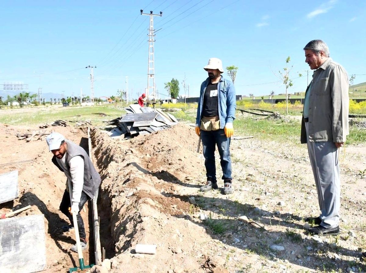 Başkan Taşkın, altyapı çalışmalarını yerinde inceledi