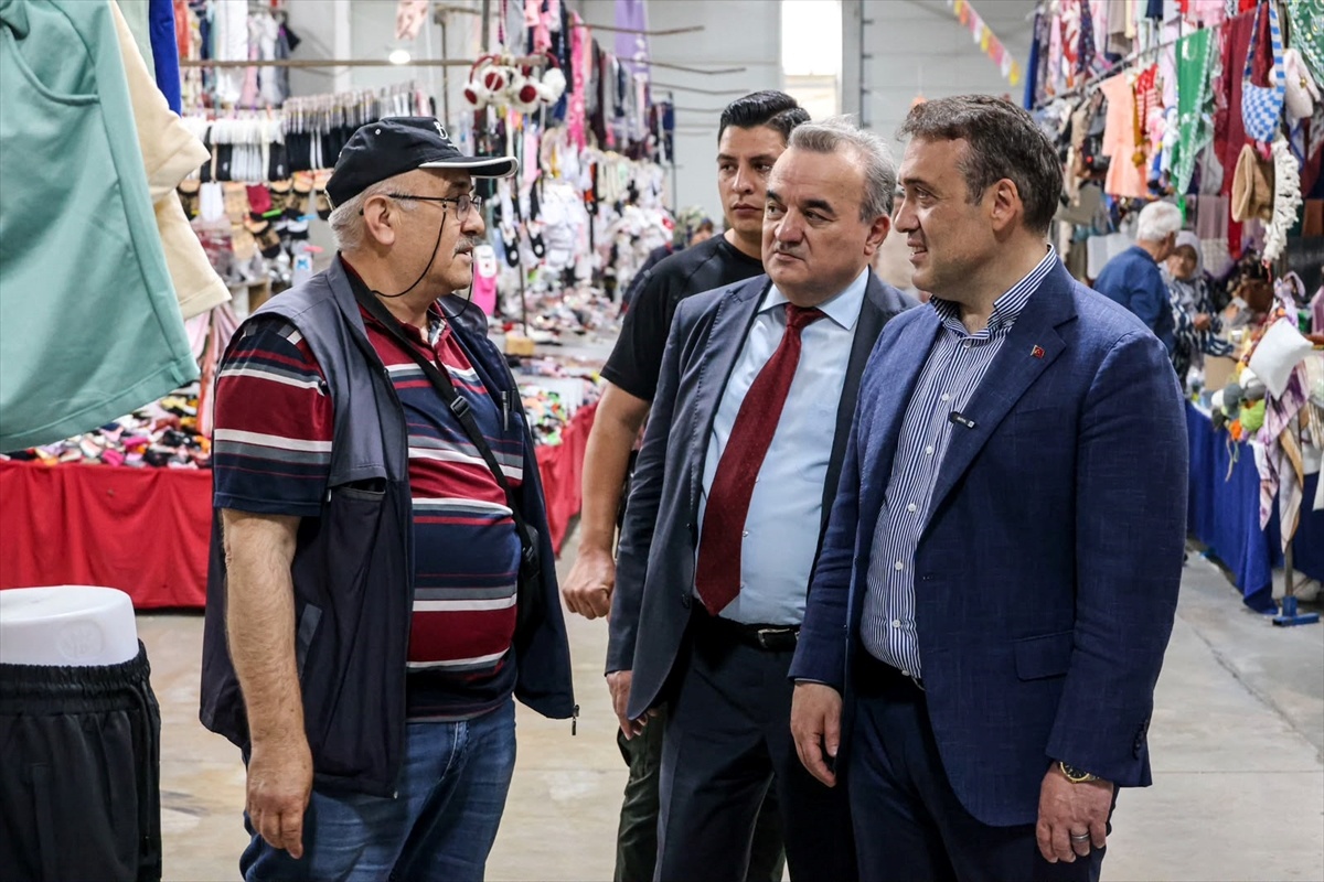 Vali Sözer Kapalı Pazar\'ı Ziyaret Etti