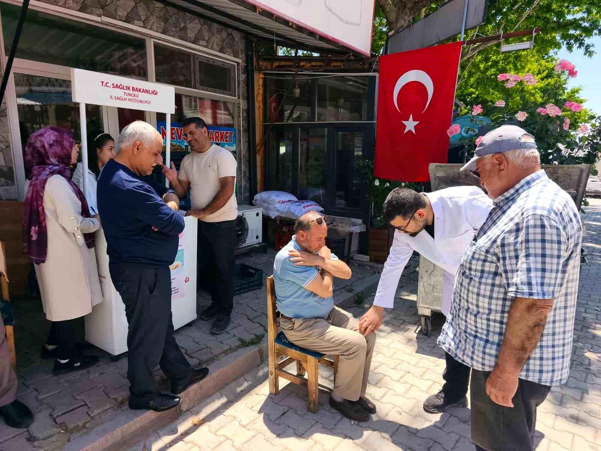 Çemişgezek\'te Sağlık Tarama Etkinliği