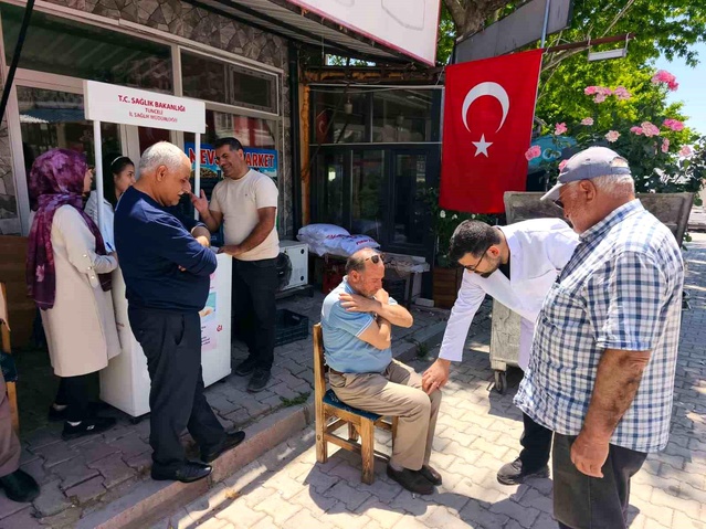 Çemişgezek'te Sağlık Tarama Etkinliği