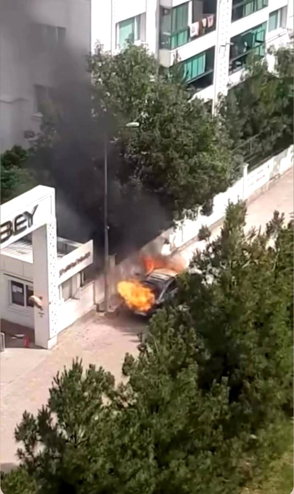 Diyarbakır\'da Otomobil Alev Aldı