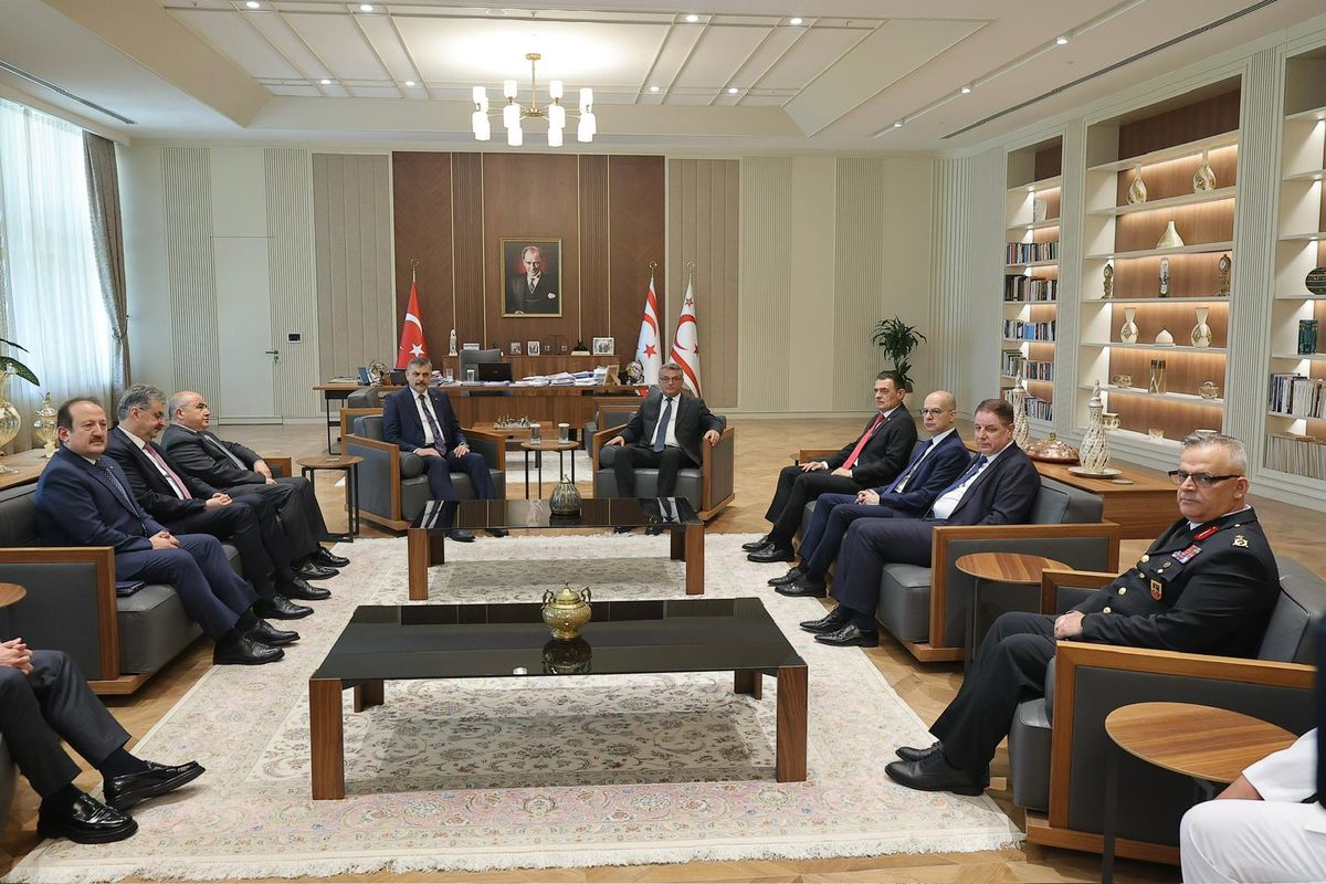 Bakan Çiftçi, KKTC Cumhurbaşkanı Erhürman ile görüştü