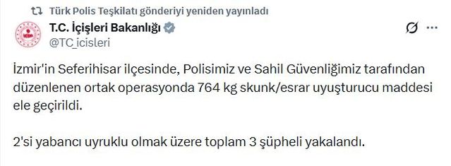 Seferihisar'da Uyuşturucu Operasyonu