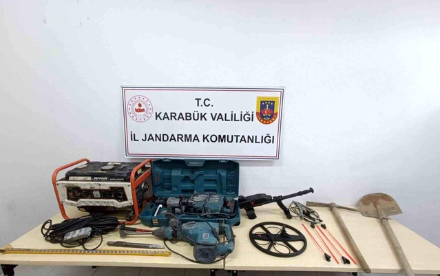 Karabük'te Kaçak Kazı ve Uyuşturucu Operasyonu