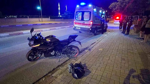 Karaman'da motosiklet kazası: Sürücü yara almadı