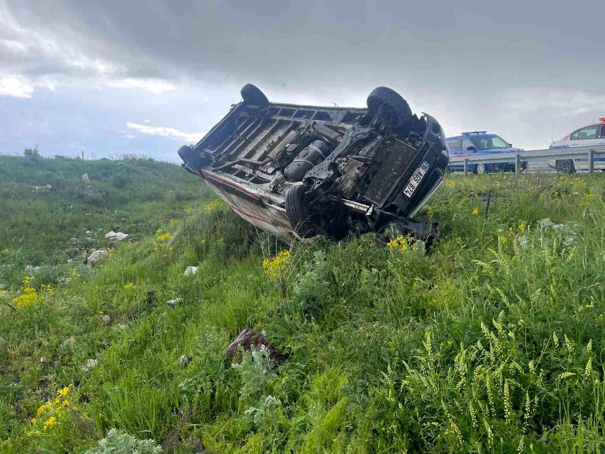 Kars\'ta Trafik Kazası: 1 Yaralı