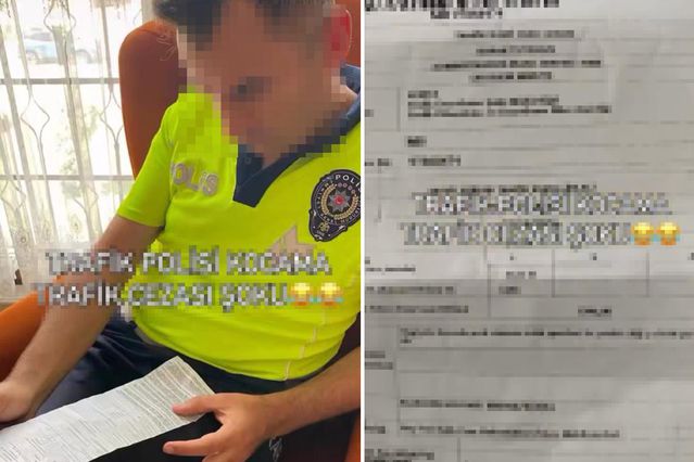 Meslektaşları affetmedi! Trafik polisi, eşinin yediği cezayı