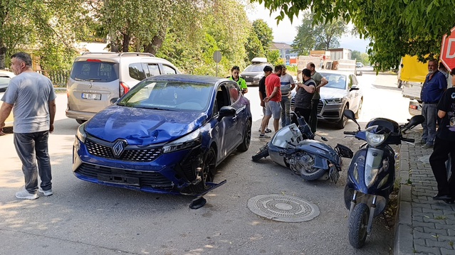 İnegöl'de Motosiklet Kazası