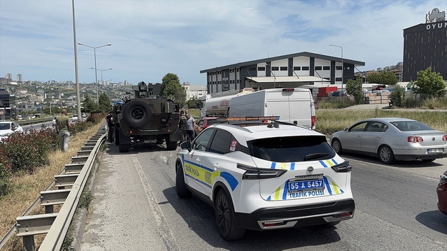 Samsun'da Zırhlı Araçla Kaza: 1 Yaralı
