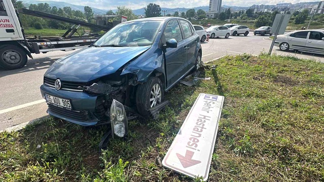 Samsun'da Kavşakta Trafik Kazası