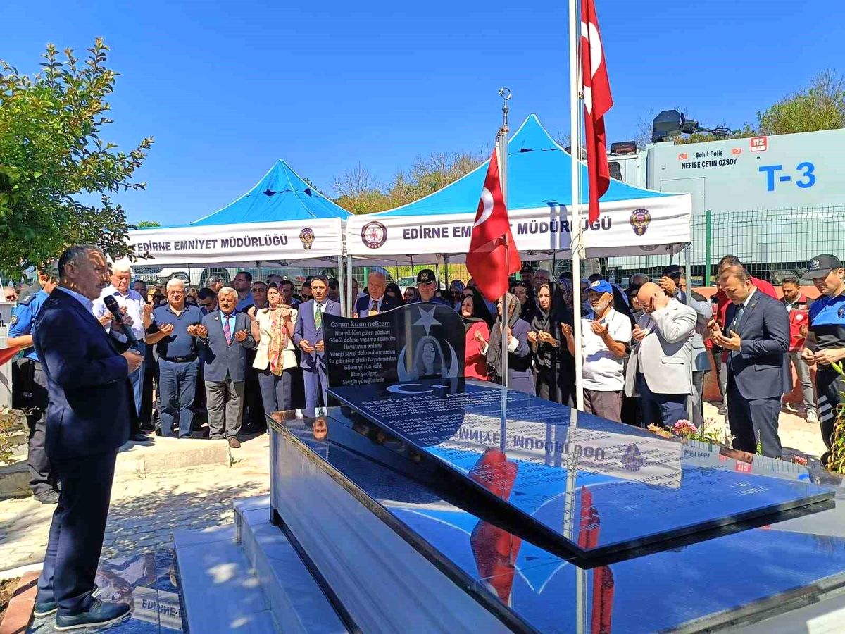 Şehit Polis Nefize Çetin Özsoy 10. Yılında Edirne\'de Anıldı