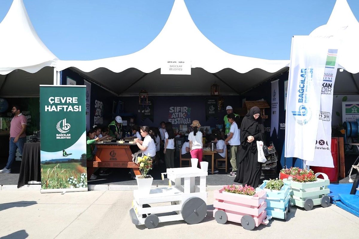 Sıfır Atık Festivali\'nde Bağcılar Belediyesi standına yoğun ilgi