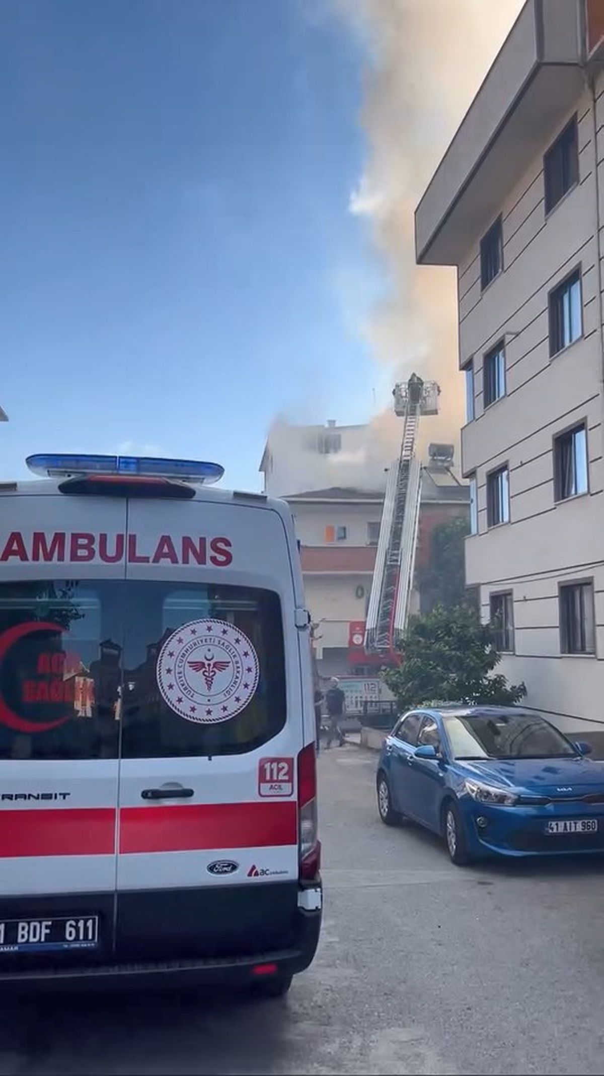 Gebze\'de dairede yangın çıktı