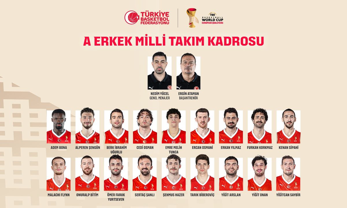 A Milli Basketbol Takımı\'nın Aday Kadrosu Açıklandı