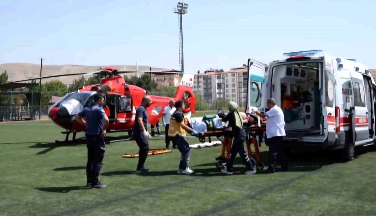 Darende\'de Kalp Rahatsızlığı Olan Hasta Hava Ambulansıyla Sevk Edildi