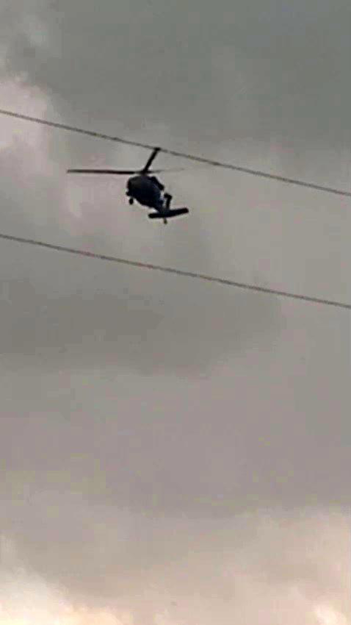 Karayazı\'da Helikopter Yağmurdan Etkilendi