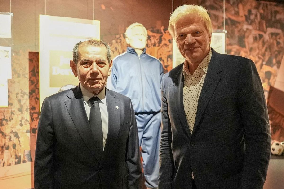 Bayern Münih efsanesi Oliver Kahn\'dan Dursun Özbek\'e ziyaret