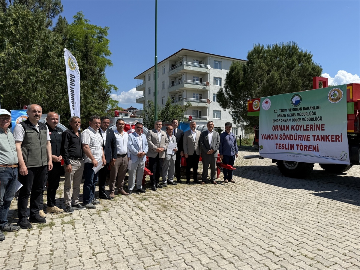 Durağan\'da Orman Yangınlarıyla Mücadele İçin Su Tankeri Tahsisi