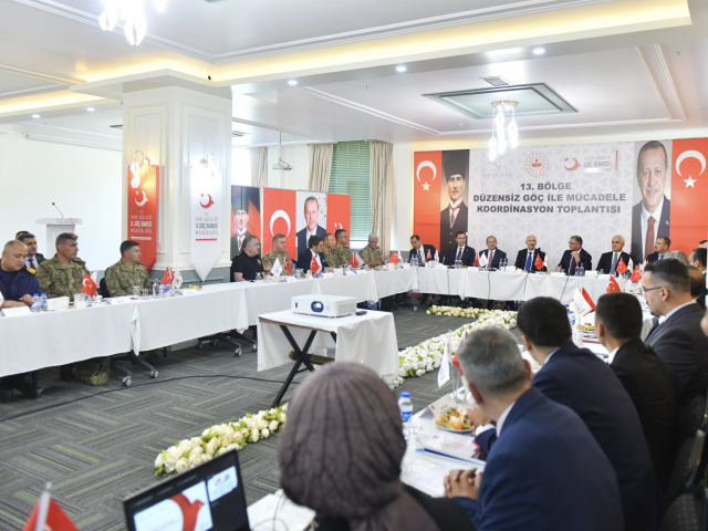 Düzensiz göçle mücadelede 13. Bölge Koordinasyon Toplantısı yapıldı