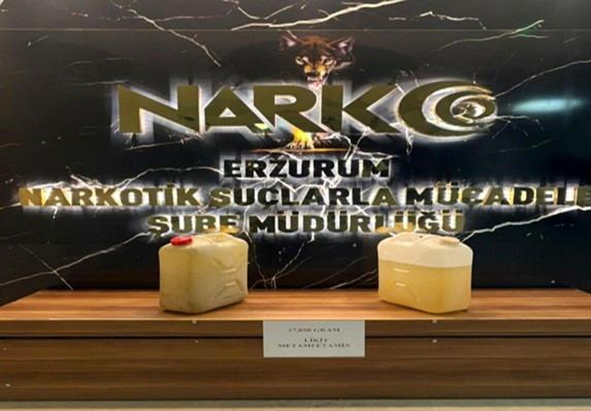 Erzurum\'da 27 Kilo Likit Metamfetamin Ele Geçirildi