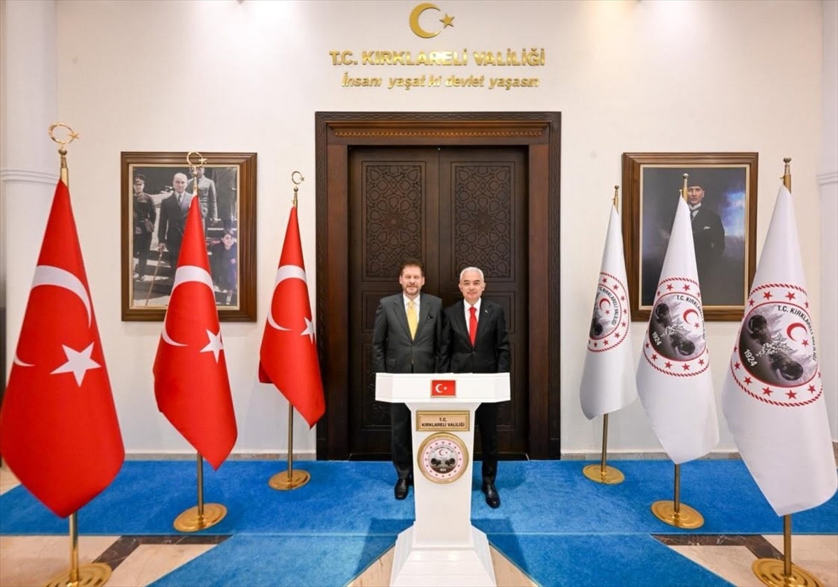 Kırklareli Valisi\'nden Makedonya Büyükelçisi\'ne Ziyaret
