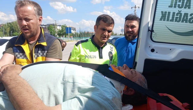 Aksaray’da Motosiklet Kazası