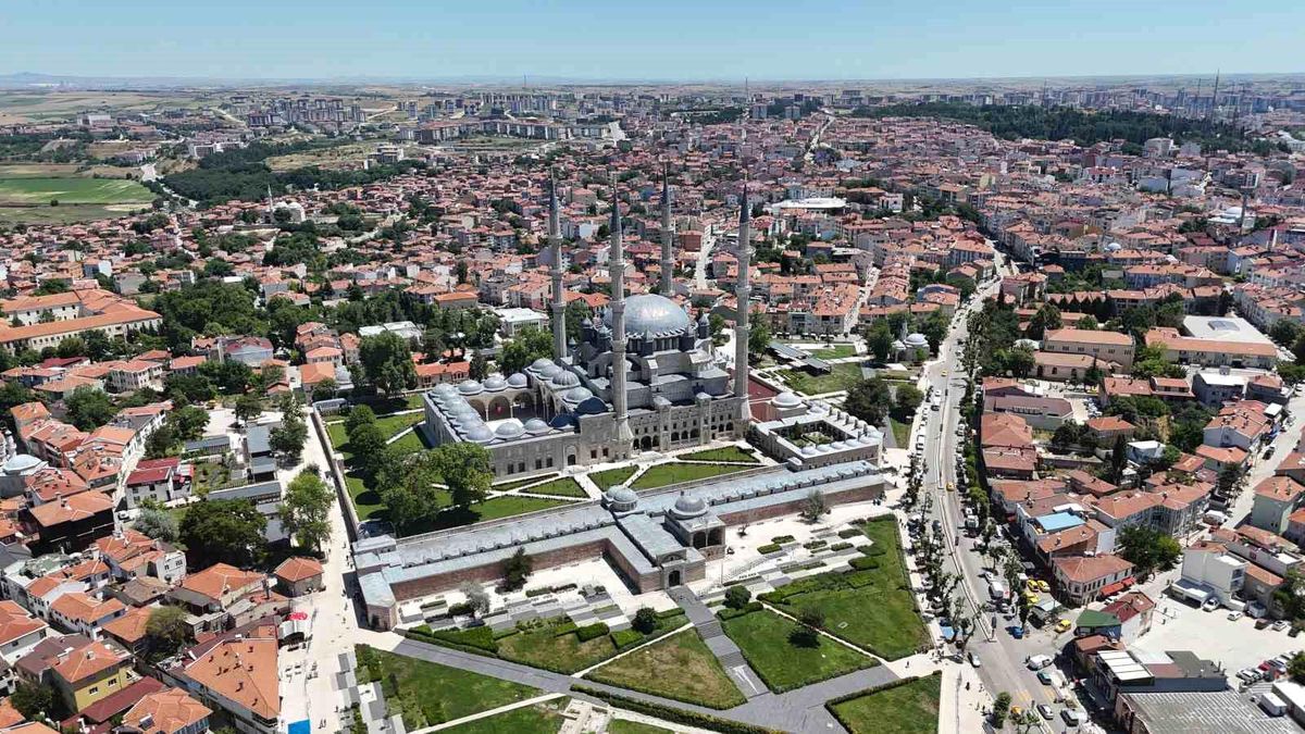 Erdoğan\'ın Edirne ziyareti heyecan yarattı