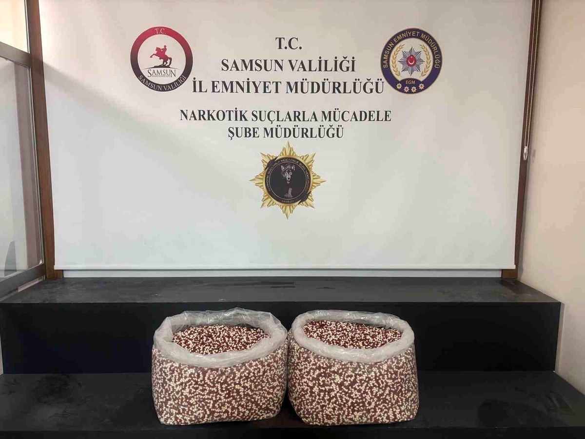 Samsun\'da Tırda 129 Bin Uyuşturucu Hap Ele Geçirildi