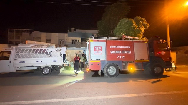 Ceylanpınar'da Gece Yangın Paniği