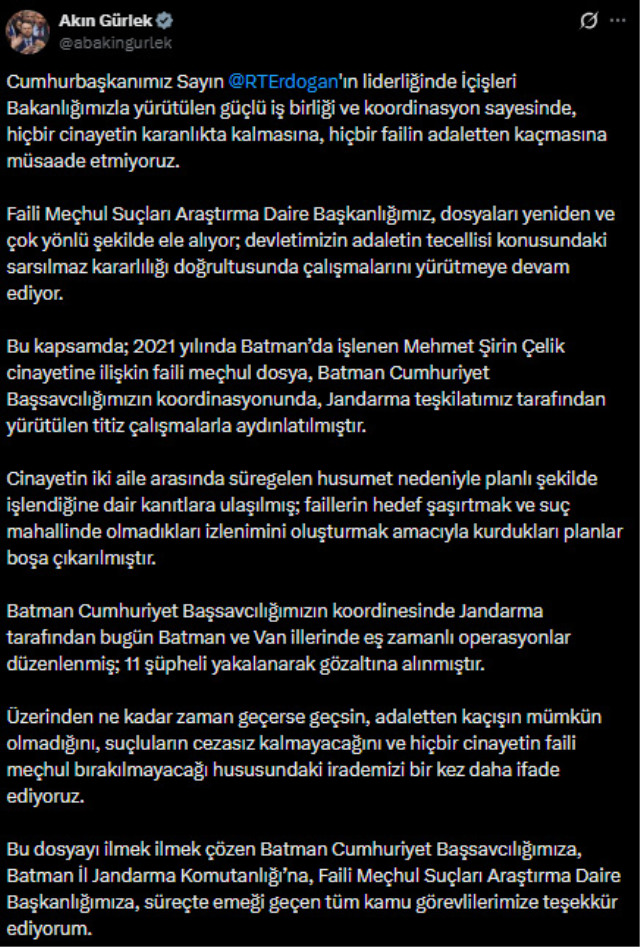 5 yıllık faili meçhul cinayette düğüm çözüldü! 11 şüpheli gözaltında