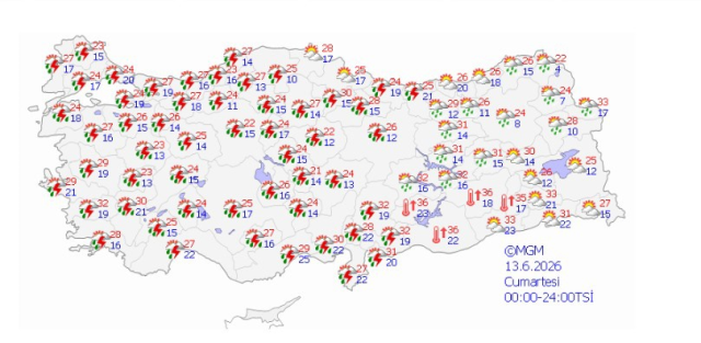 Ankara'da Yarın Kuvvetli Sağanak Uyarısı