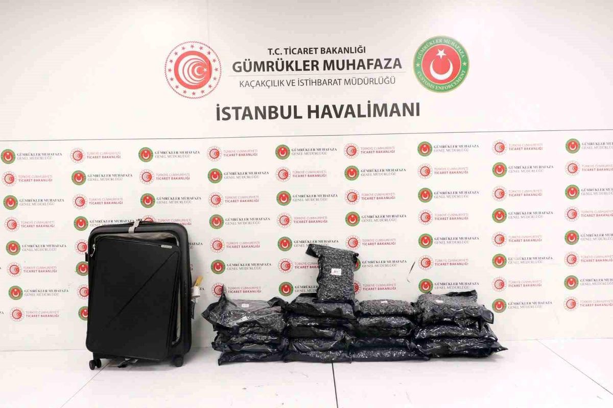 İstanbul Havalimanı\'nda 20 Milyon Liralık Esrar Ele Geçirildi