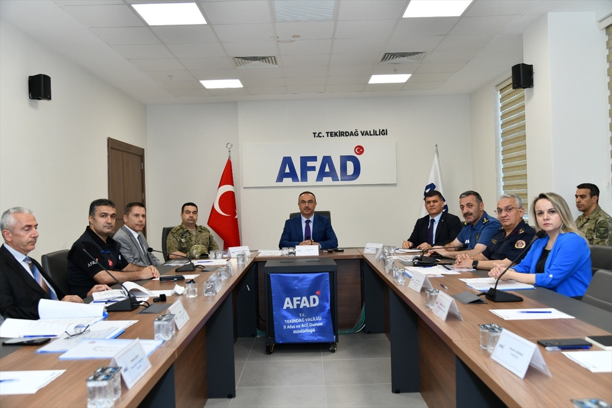 Tekirdağ\'da Afetlere Hazırlık Toplantısı