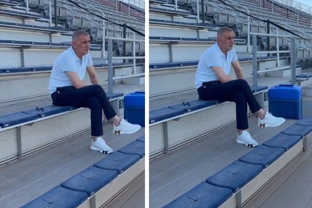 TFF Başkanı’nın saha kenarındaki görüntüsü olay oldu