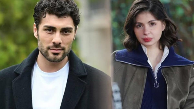 TRT dizisinde rol alan isimler, dudak dudağa yakalandı
