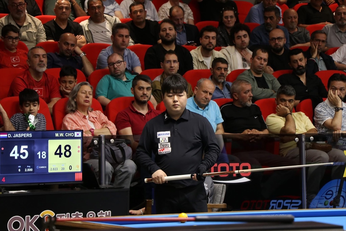 3 Bant Bilardo Dünya Kupası\'nın Şampiyonu Myung Woo Cho