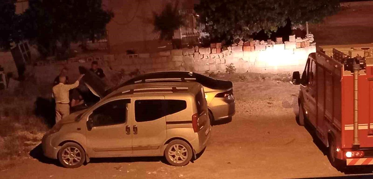 Adıyaman\'da Motora Sıkışan Kedi Kurtarıldı