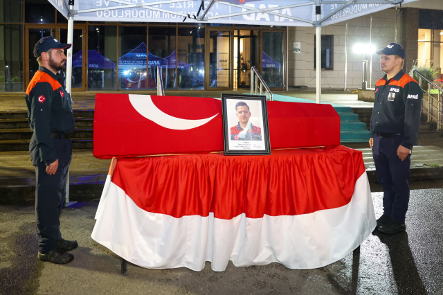 Rize'de AFAD personelinin hayatını kaybettiği kazanın görüntüsü ortaya çıktı