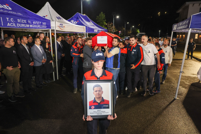 Rize'de AFAD personelinin hayatını kaybettiği kazanın görüntüsü ortaya çıktı