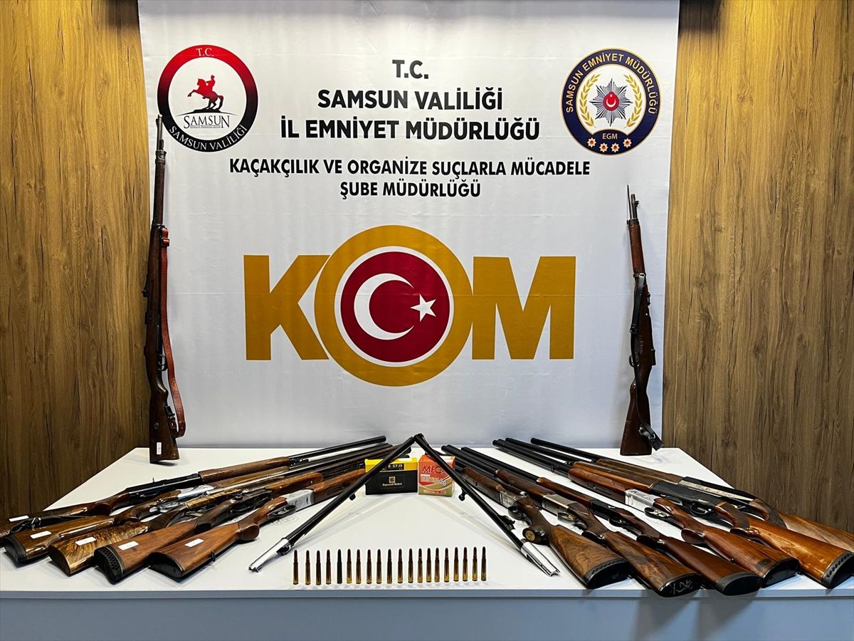 Samsun\'da Kaçak Silah Operasyonu
