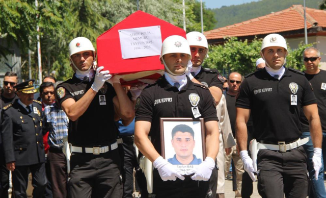 Şehit polisin eşinden veda: Tayfun korkma, cennete gidiyorsun
