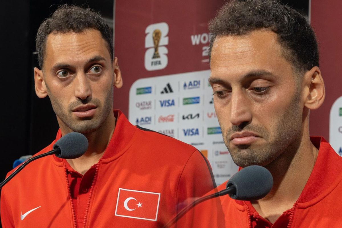 Sinirler gerildi Hakan Çalhanoğlu ve yabancı gazeteci arasında dikkat çeken diyalog