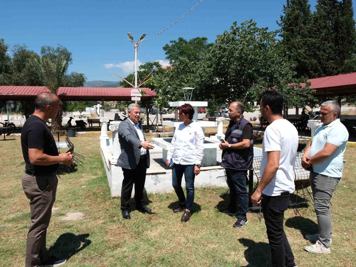Buharkent\'te Gençlik Parkı yenileniyor