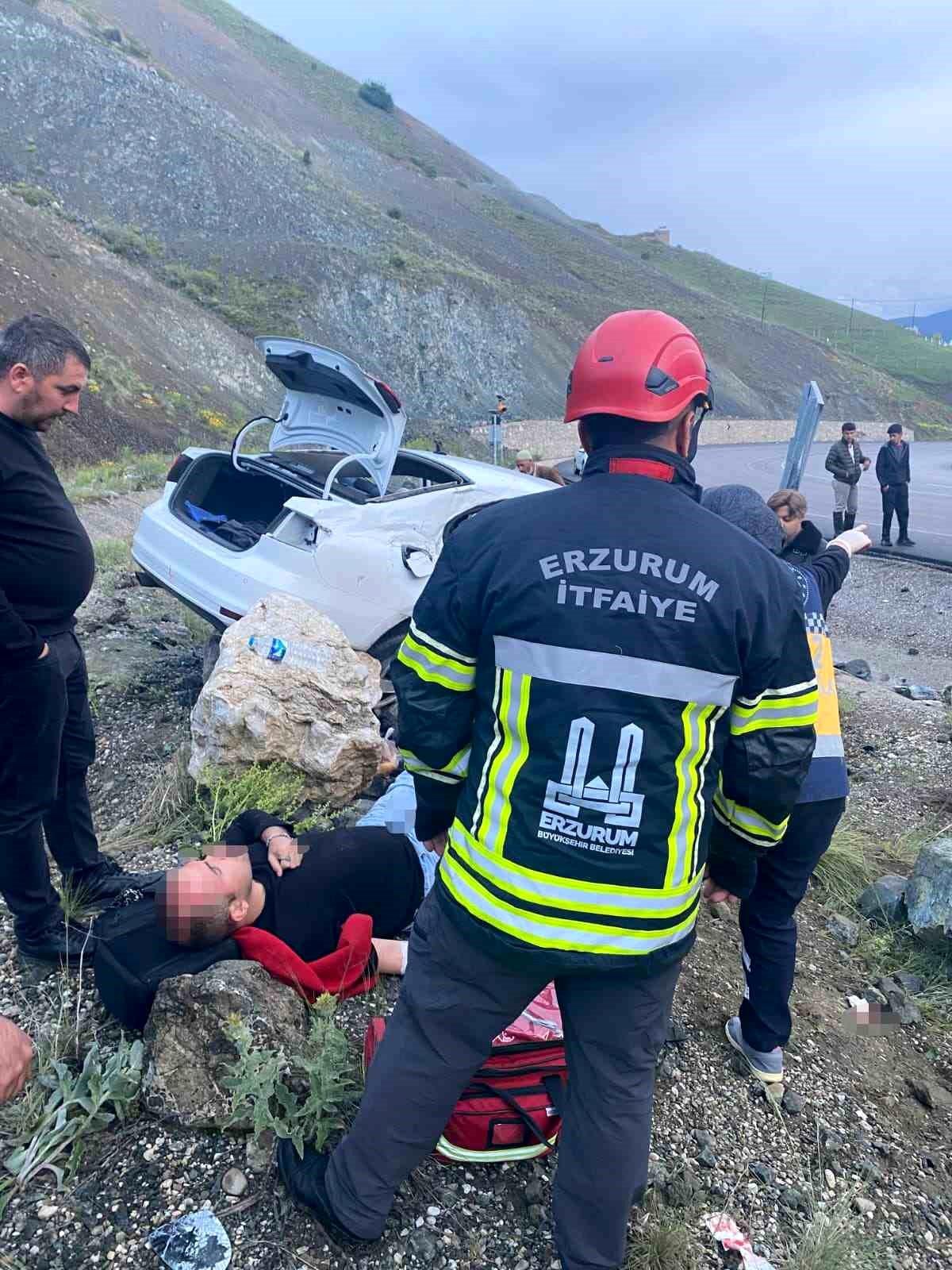 Erzurum\'da trafik kazası: 4 yaralı