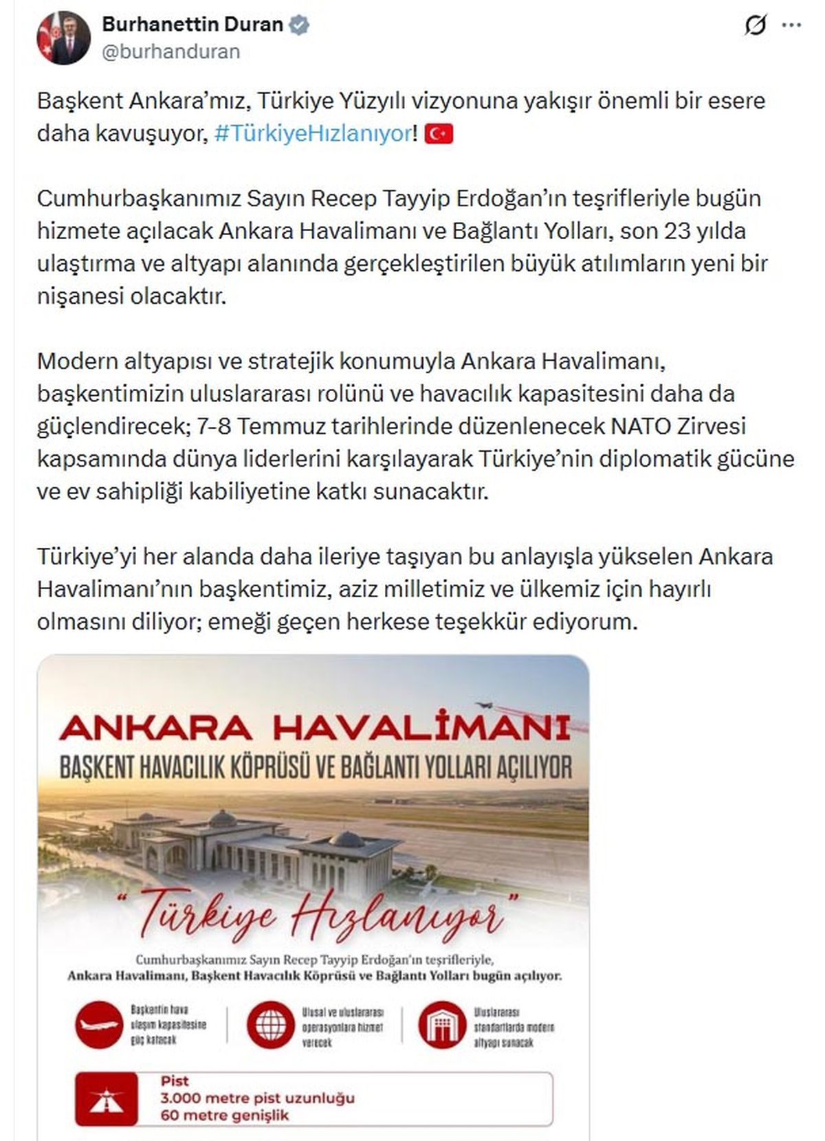 Ankara Havalimanı NATO Zirvesi\'ne hazır