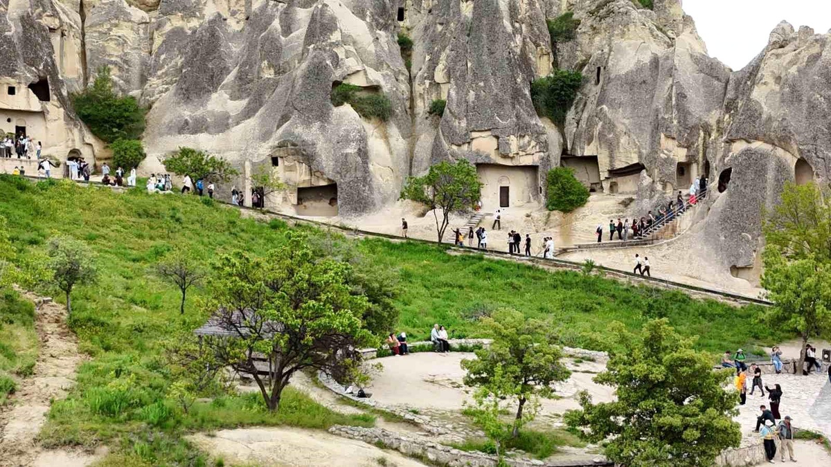 Kapadokya Yeşile Büründü